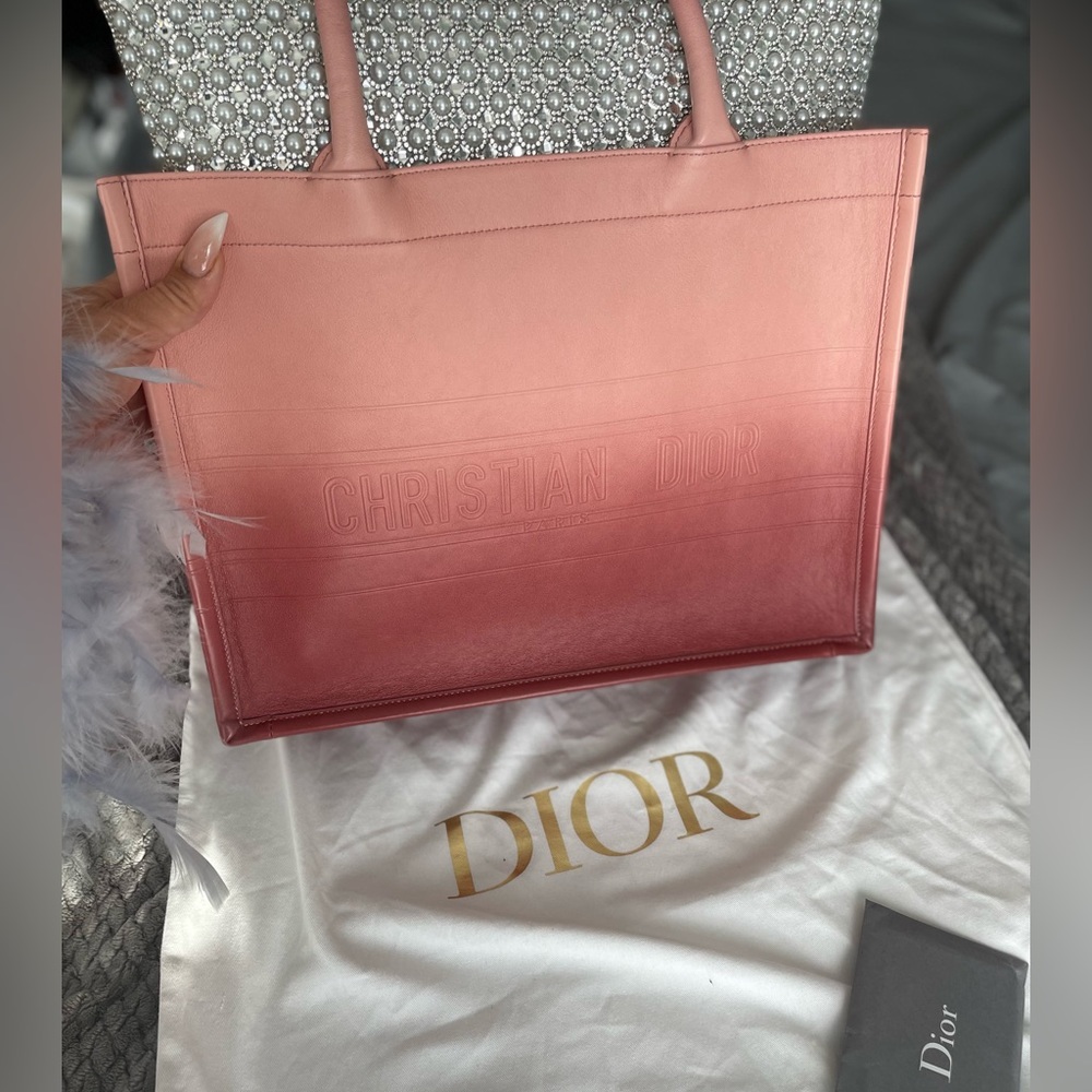 Christian Dior Medium Book Tote - Pink Ombré BRAND NEW